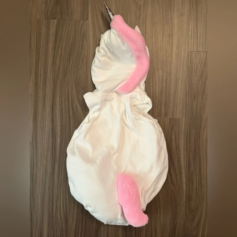 Carter's White and Pink Unicorn Plushed Costume size 24M